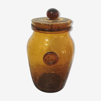 Bocal ou pot à conserve Biot en verre  hauteur 28cm