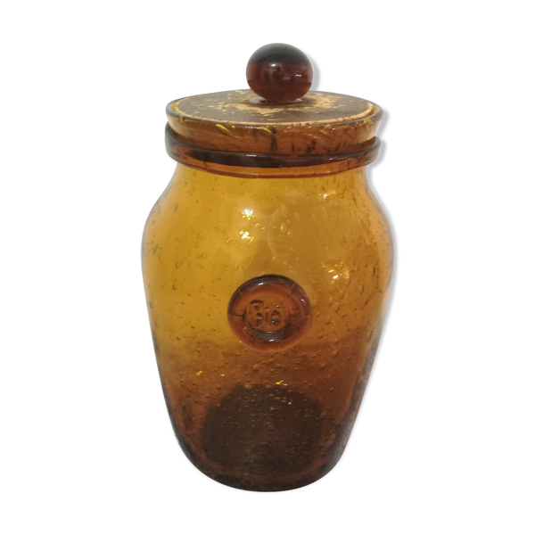 Bocal ou pot à conserve Biot en verre  hauteur 28cm Joli bocal ou pot à conserve en ver