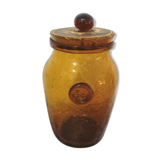 Bocal ou pot à conserve Biot en verre  hauteur 28cm