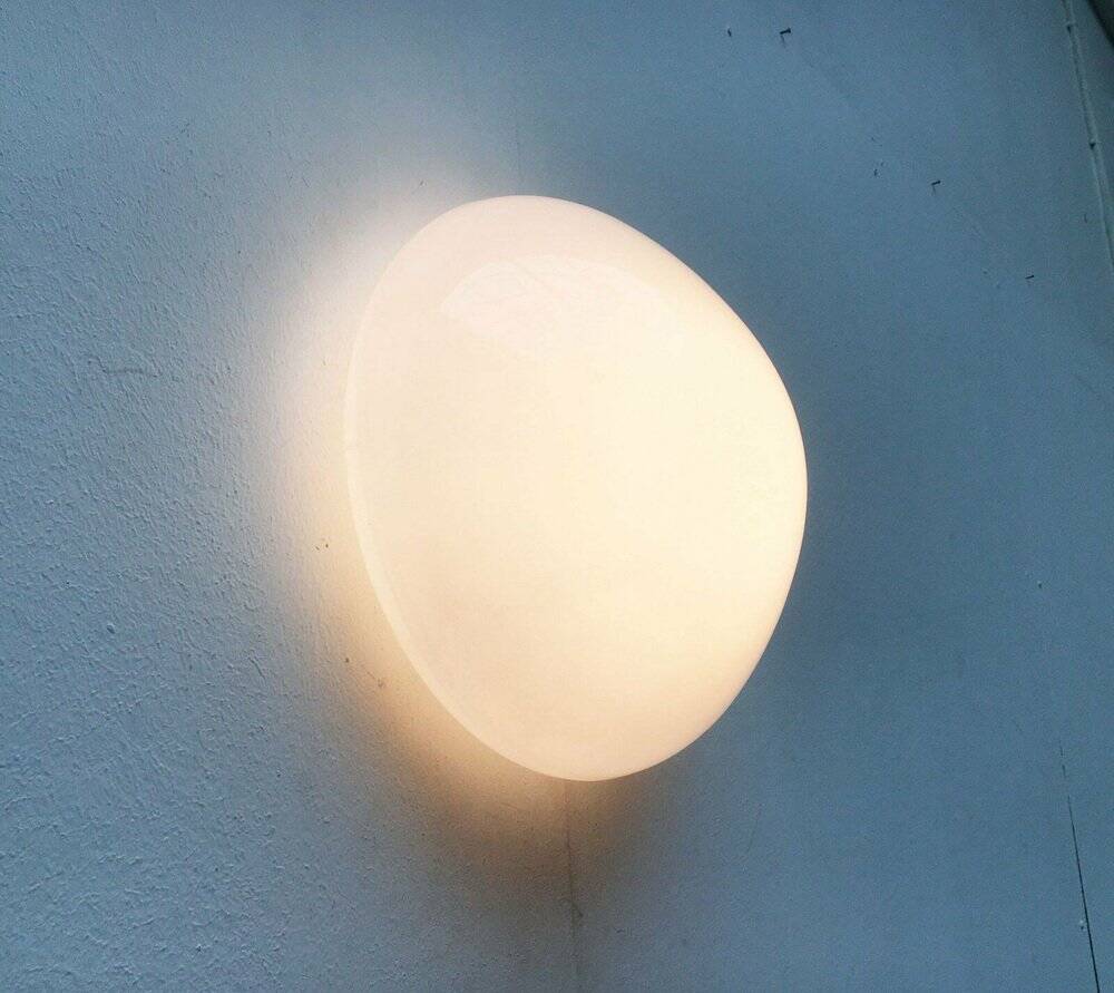 Ceiling or wall lamp model 961 modern mid-century by Wilhelm Wagenfeld for Lindner, Germany, 1950s.