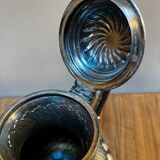 Silver-plated metal teapot