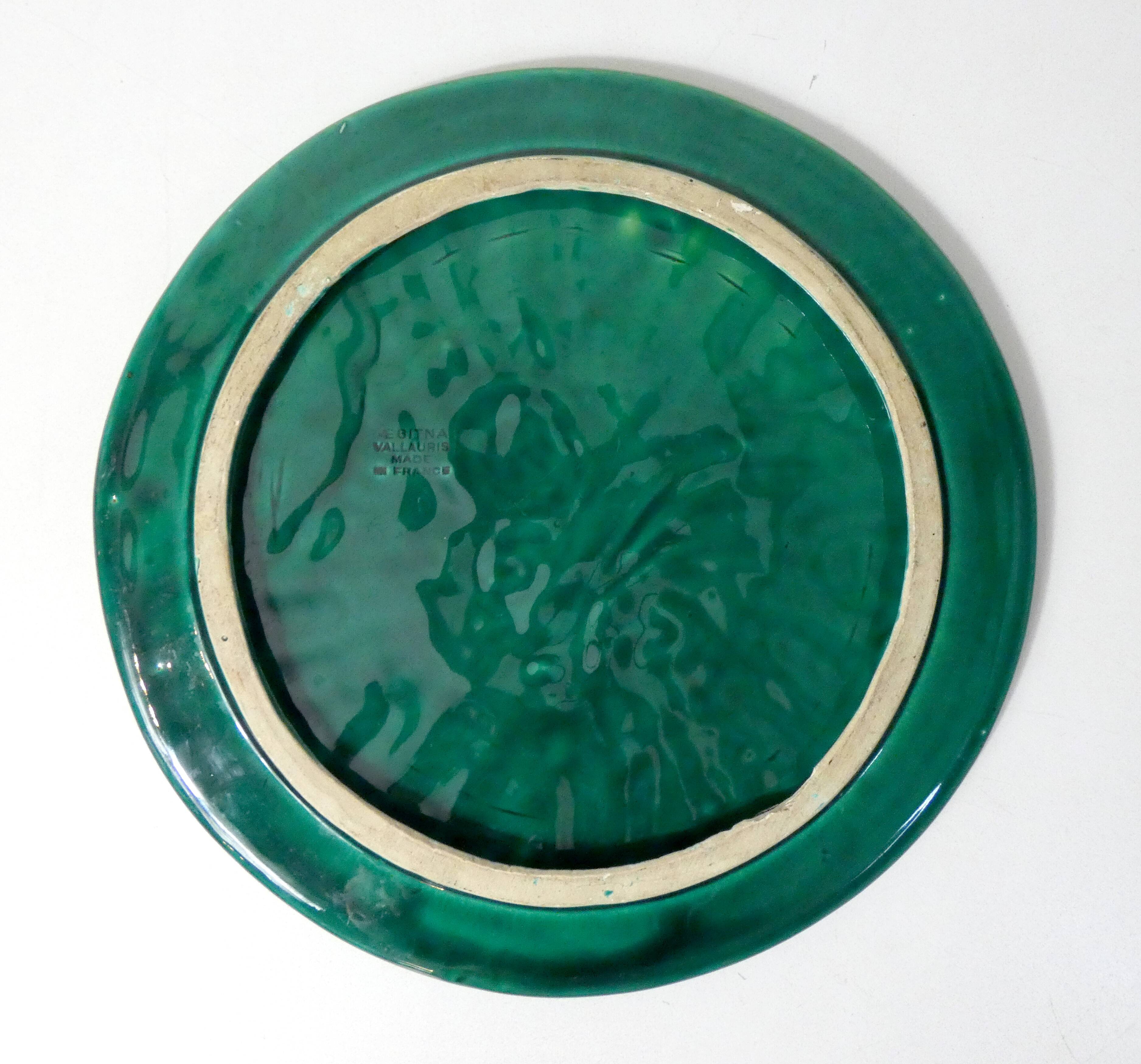 Vallauris Aegitna majolica dish – Glazed ceramic from the 50s/70s