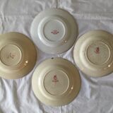 4 gien earthenware plates