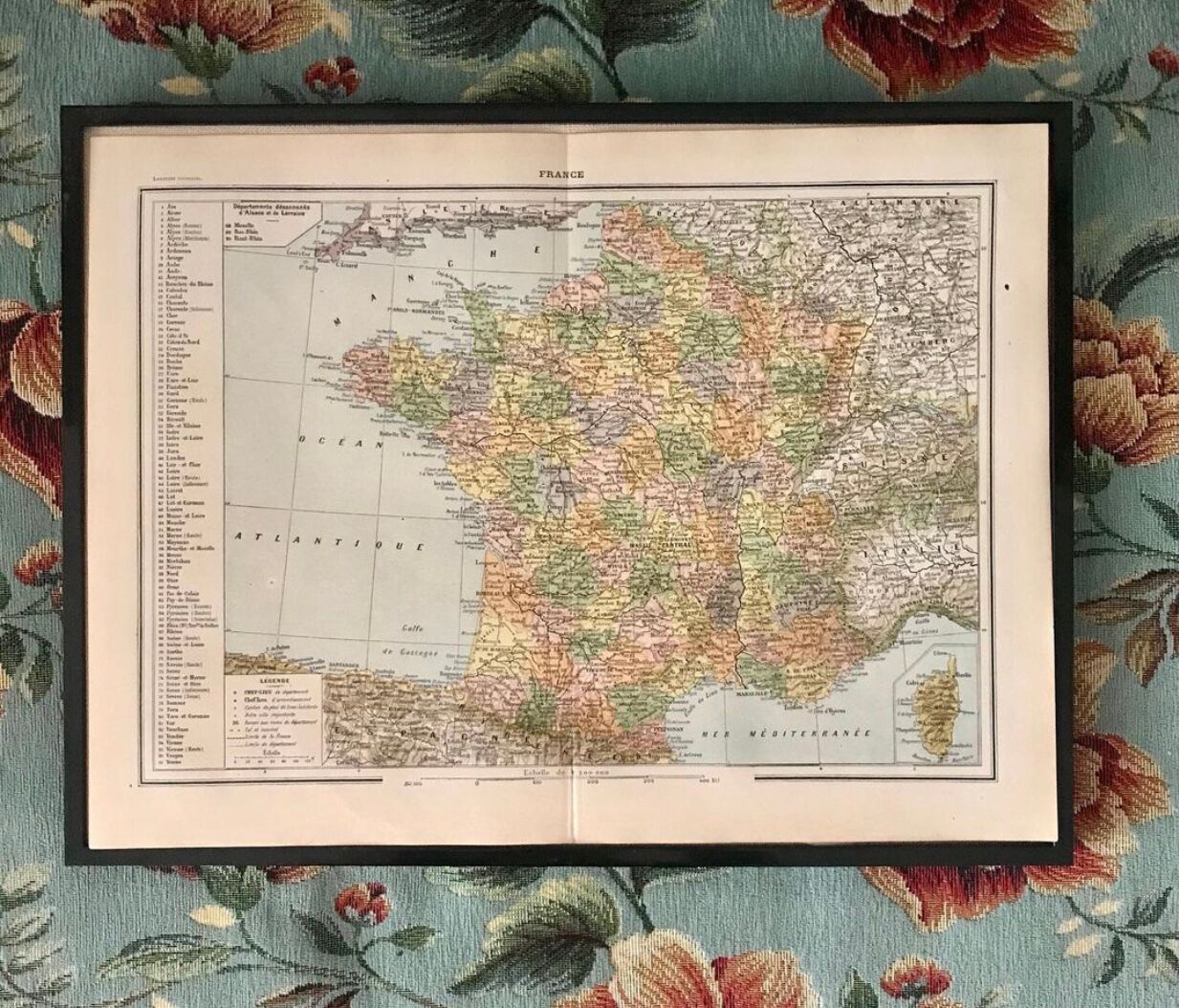 Carte de France vintage