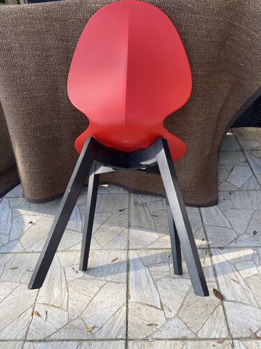 Chaise Basil Calligaris rouge