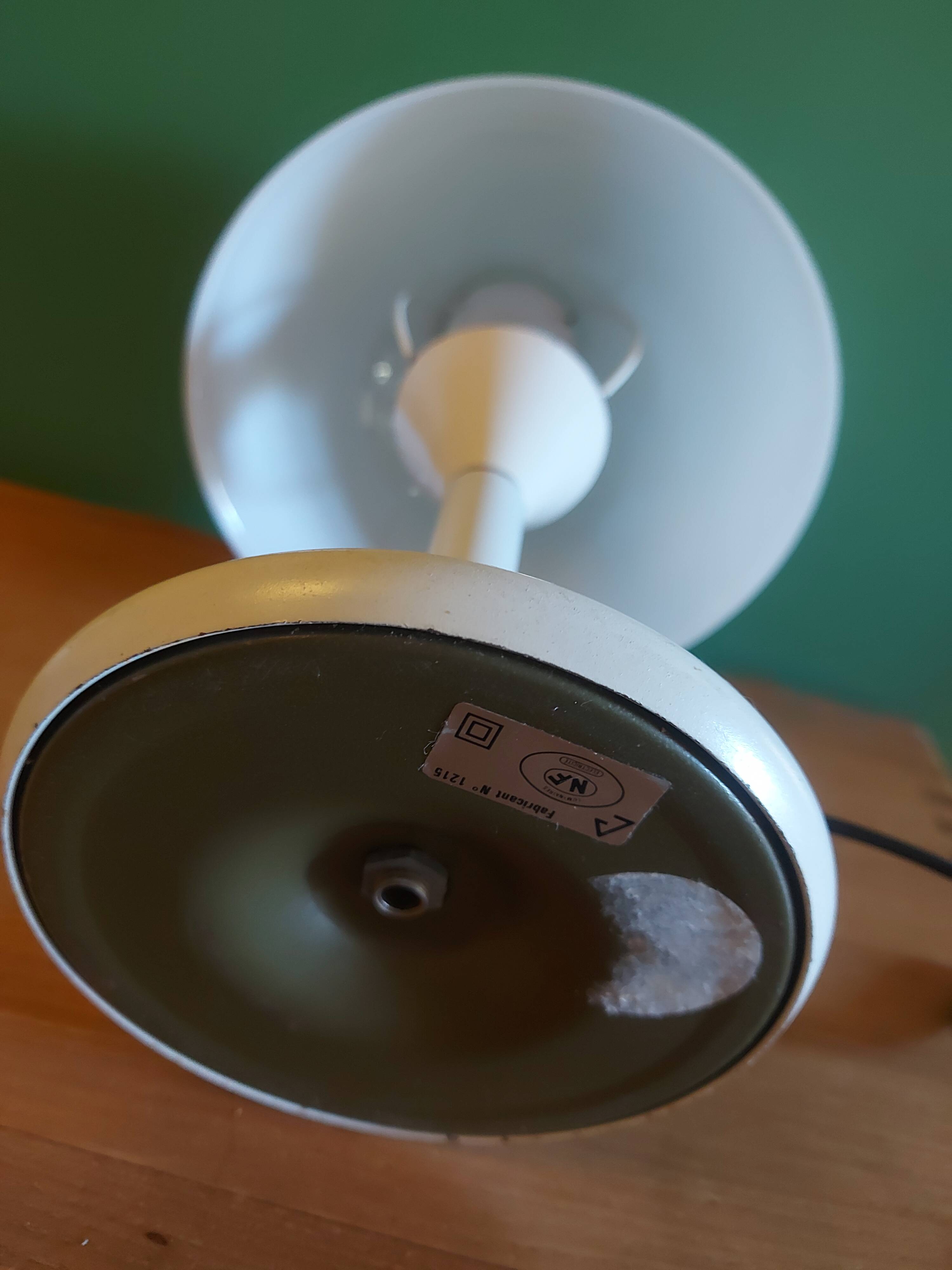 Vintage mushroom lamp Aluminor