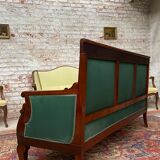 Mahogany bench in empire style xix th century