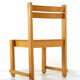 Children's chair in plywood in Scandinavian Danish style.