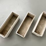 Set of 8 fiber cement planters