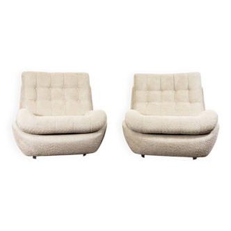 Space Age, Atlantis lounge chairs, Former Czechoslovakia, 1970s, Set of 2