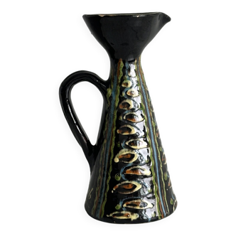 Pitcher, hand painted ceramic decorative pottery