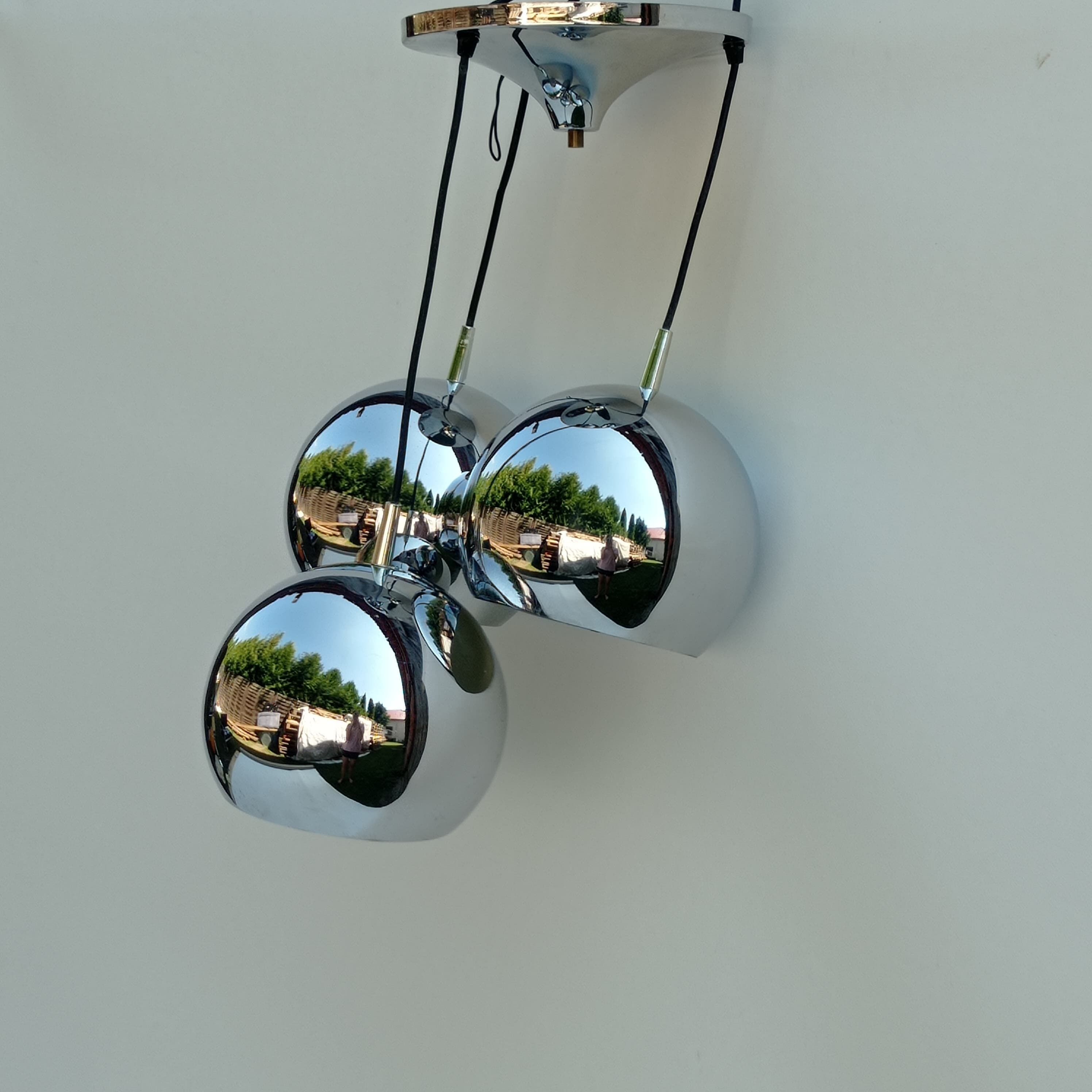 Cascade ceiling lamp Space Age from the 1970s, Germany