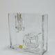 Ice Op Art glass vase by Claus Josef Riedel, Austria, 1970s
