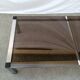 Coffee table smoked glass and aluminum, 1970
