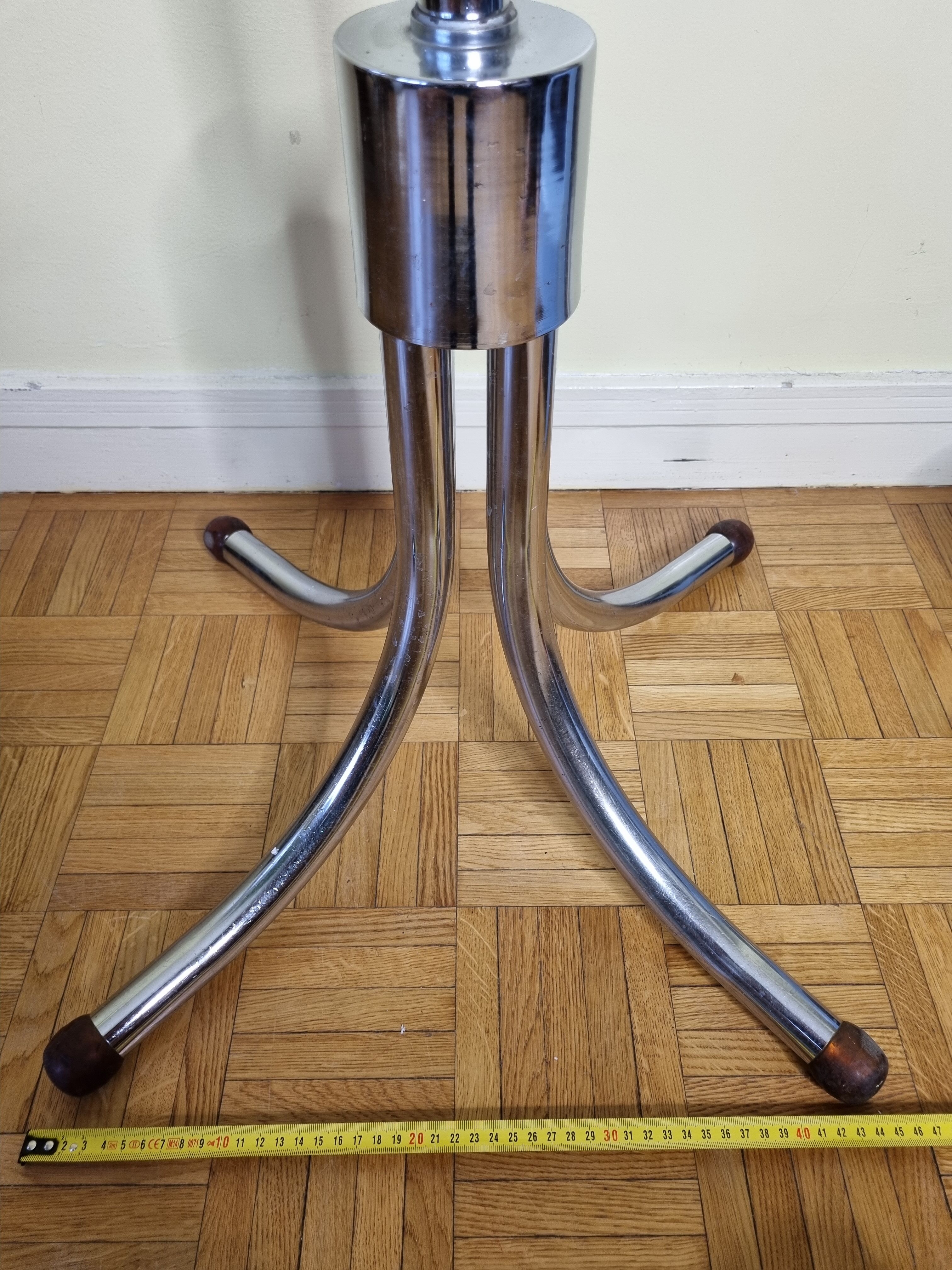 Portemanteau vintage en métal chromé, années 50-60