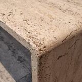 Travertine coffee table attributed to Up & Up, Italy, 1975