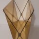 Porte magazine vintage impression bois et laiton