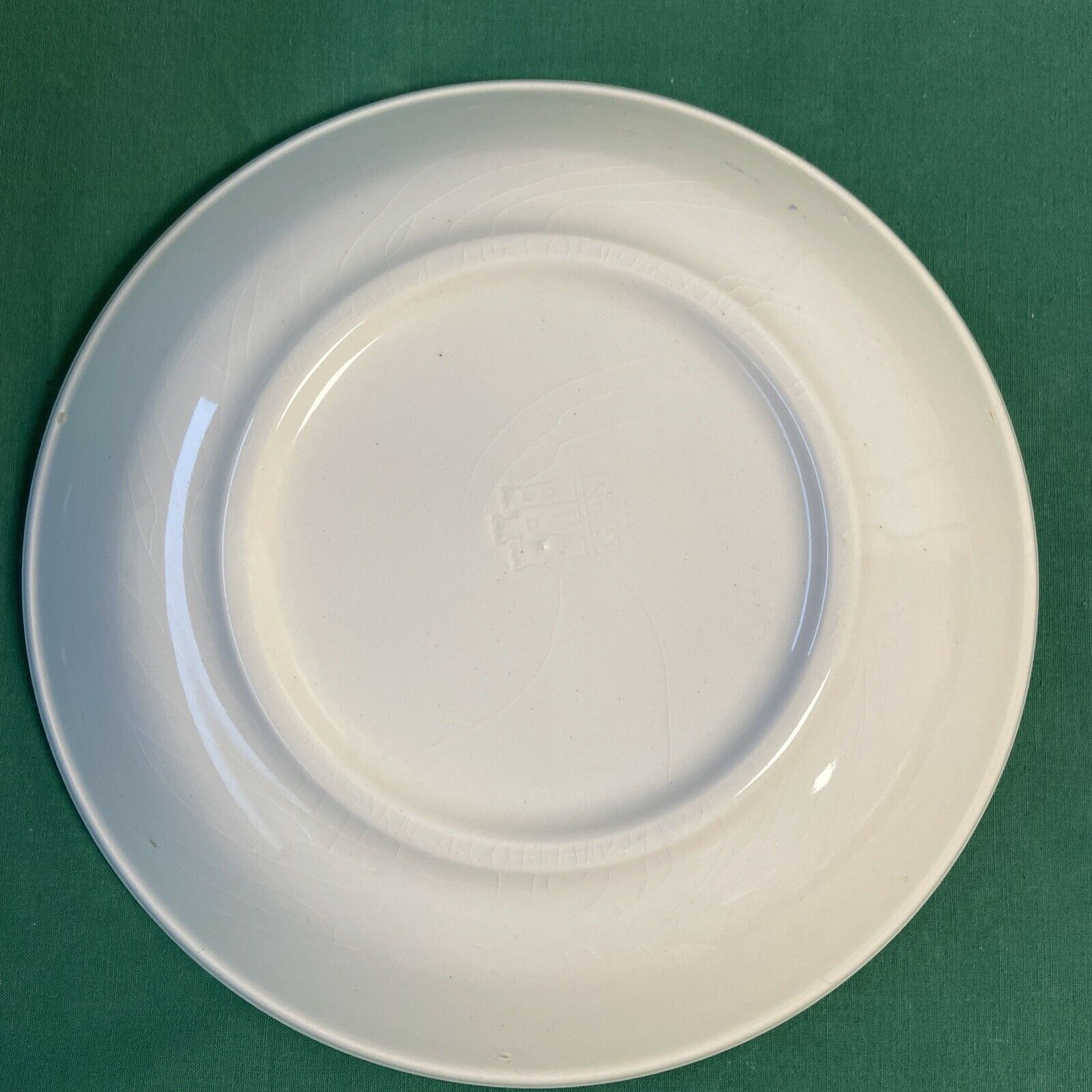 Set of 4 hollow plates Gien France vintage blue floral decorations signed