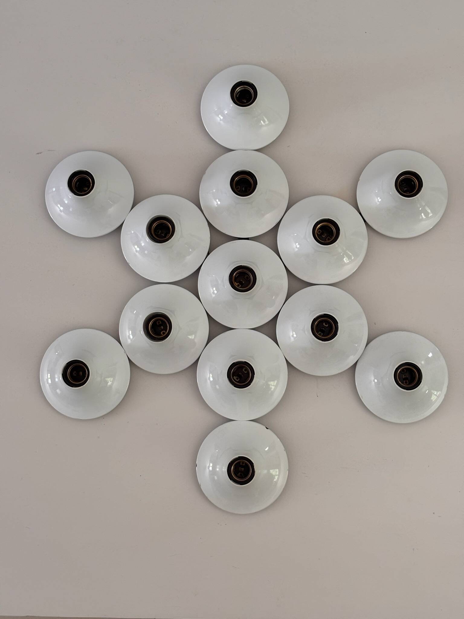 Composition of 13 Teti Wall Lights by Vico Magistretti for Artemide 1970 ABS Sp