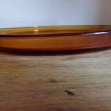 Smoked glass round tray