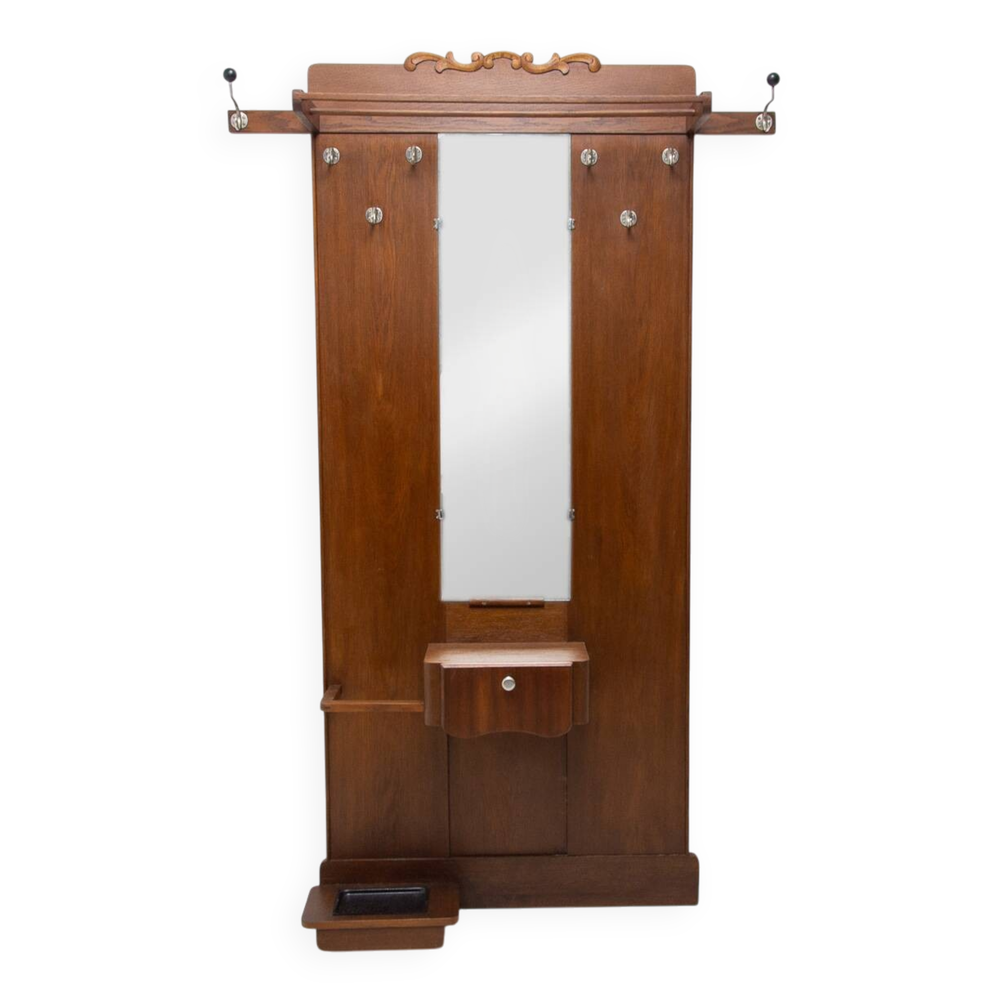 Porte-manteau et porte-chapeau Art Nouveau, vers 1910, Autriche-Hongrie