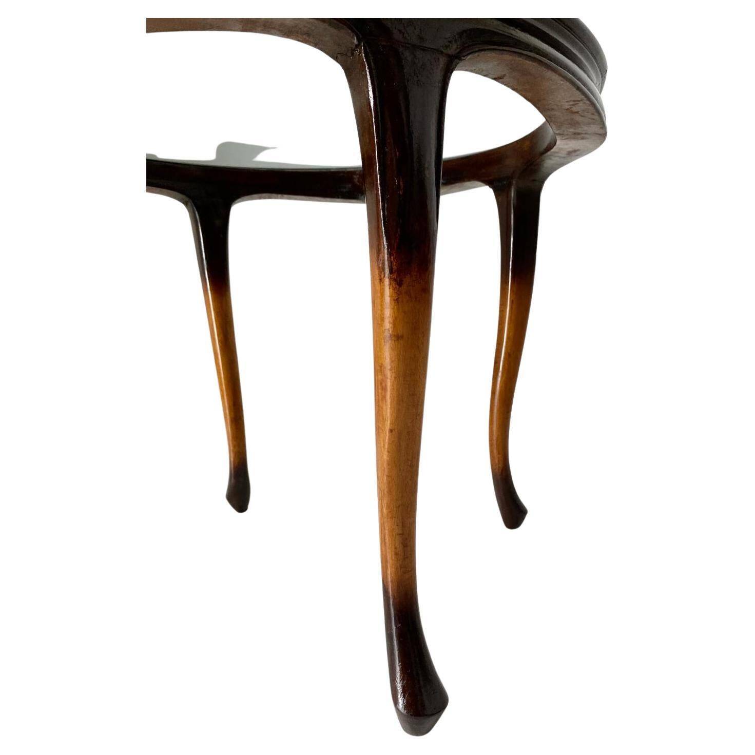 Art Deco Curved Wood Coffee table