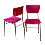 Red/purple patchwork chairs duo