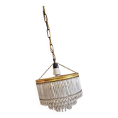 Lustre En Cascade Cristal Et Laiton