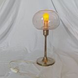 Sciolari style brass and glass lamp, 1970