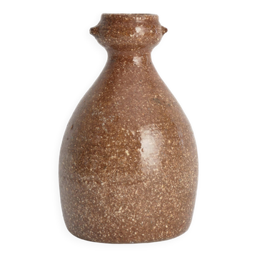 Japanese Shigaraki Inspired Handmade Stoneware Vase with Barnacle-Like Texture