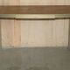 Modern mid-century writing desk signed Cartier in bronze and leather.