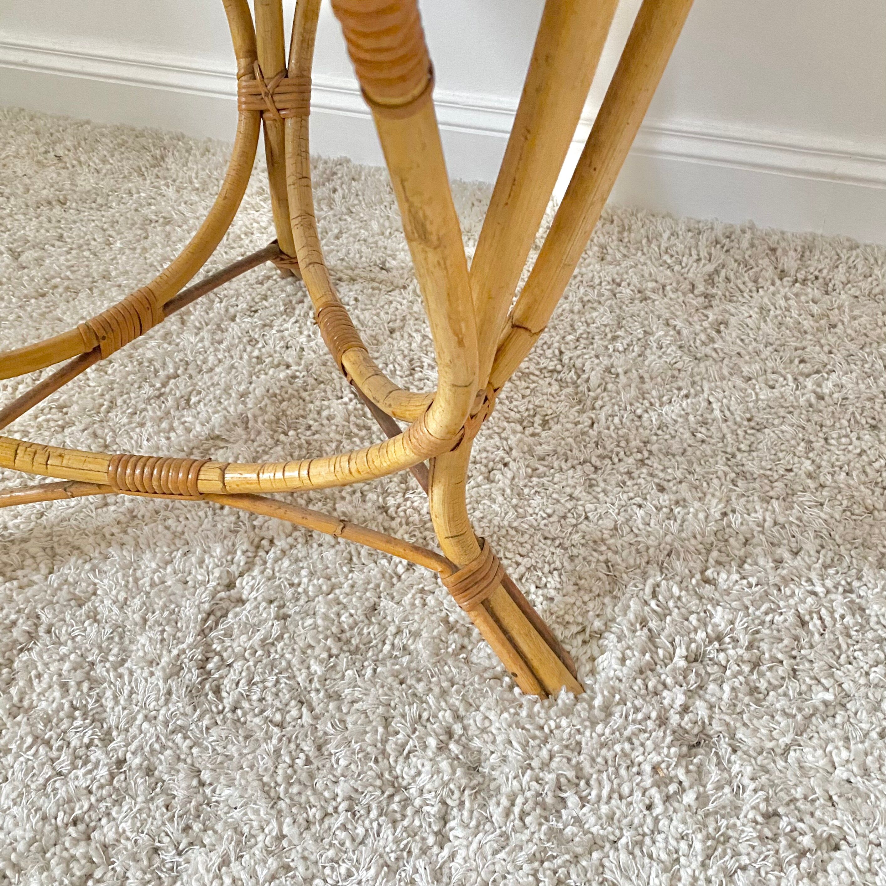 Triod rattan coffee table 1960S