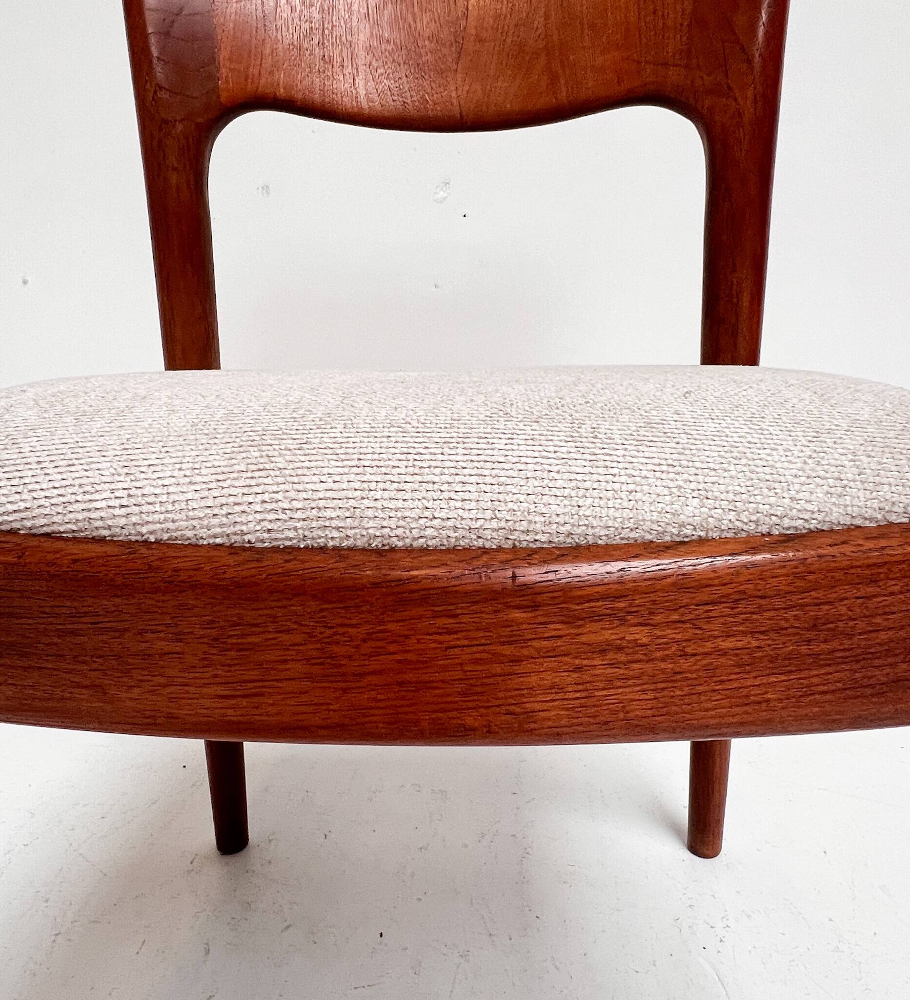 Set reupholstered Ole chairs by Niels Koefoed (2), 1960s