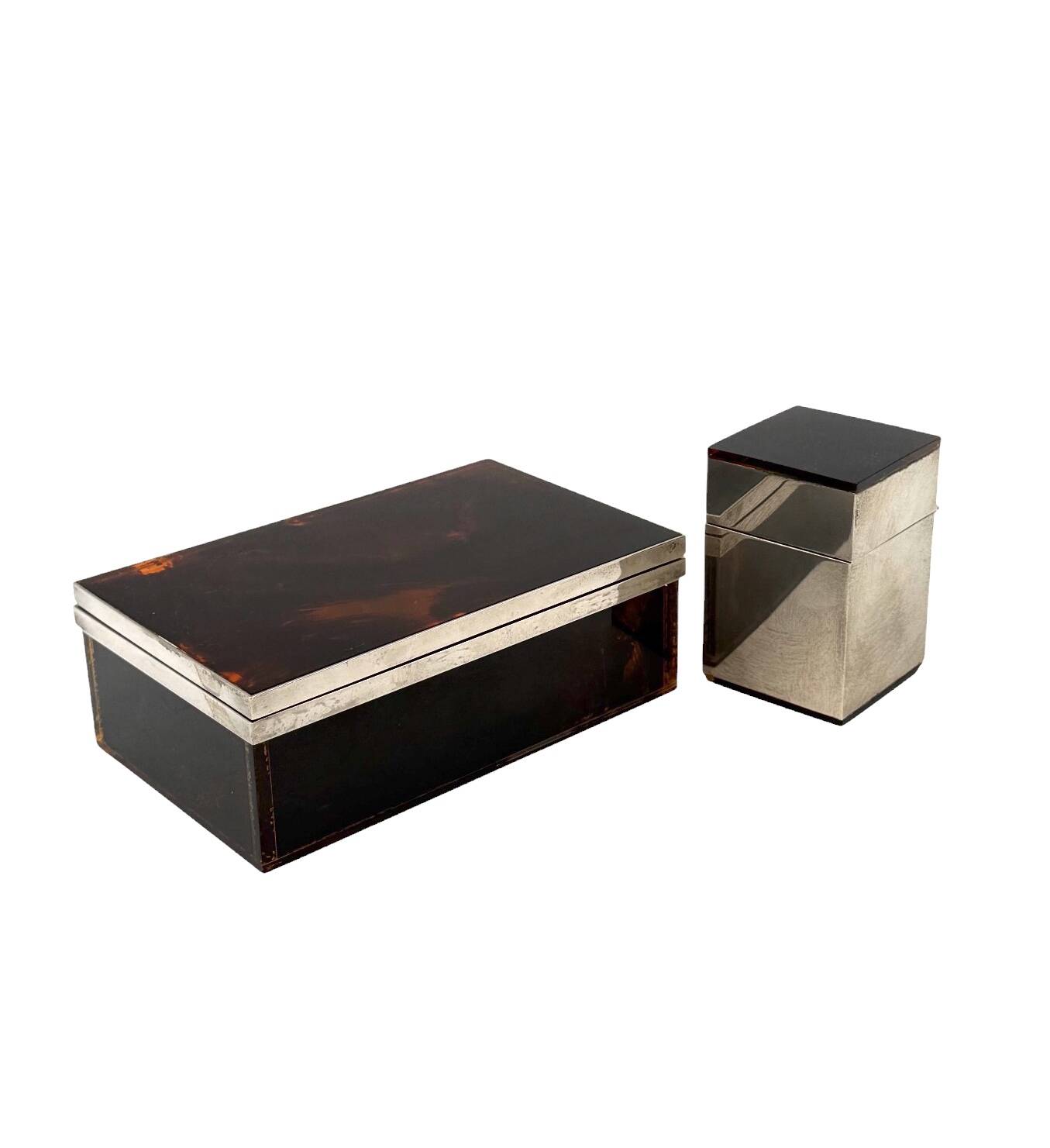 Hollywood regency luxury smoking set, Italy 1970