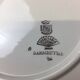 Round dish with white and gold handles made in France Digoin Sarreguemines