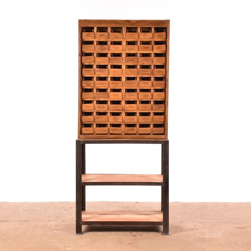 Industrial wall cabinet | old cabinet | vintage sorting cabinet