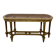 Banquette cannée dorée de style Louis XV