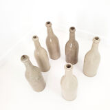 Set of 6 bottles in sandstone