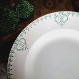 6 mismatched earthenware soup plates lot 8