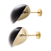 Paire appliques coquillage noir