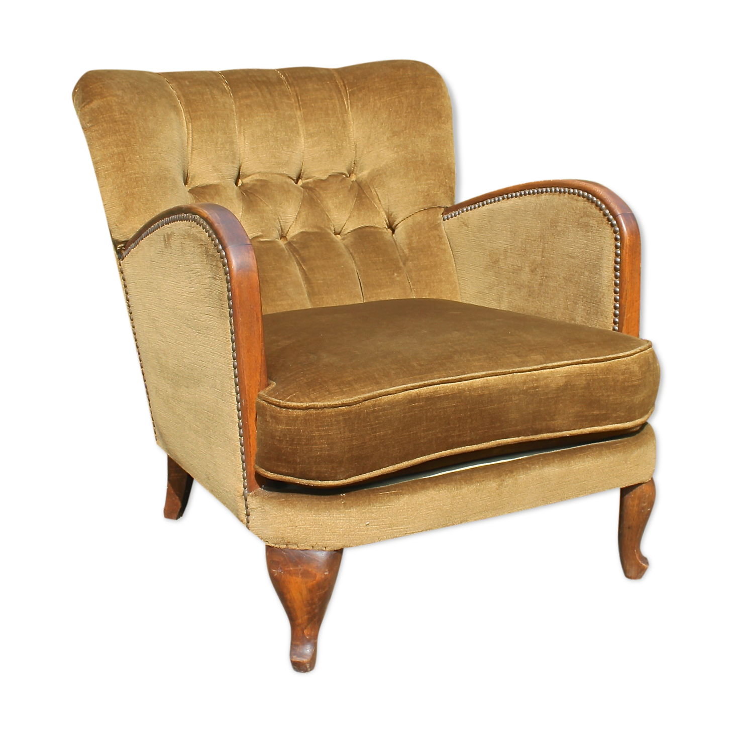 Chauffeuse fauteuil vintage 1950-1960