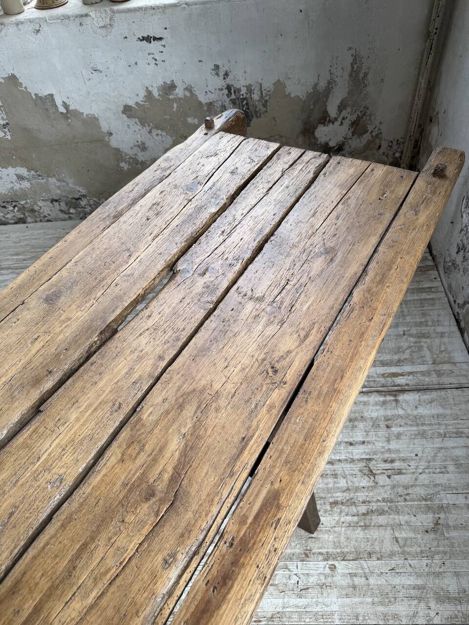 Brutalist popular art table XXL 3.5m/4m pine and oak