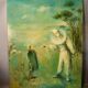 Grande Huile sur toile "Arlequin"