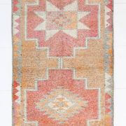 Tapis de couloir vintage en laine