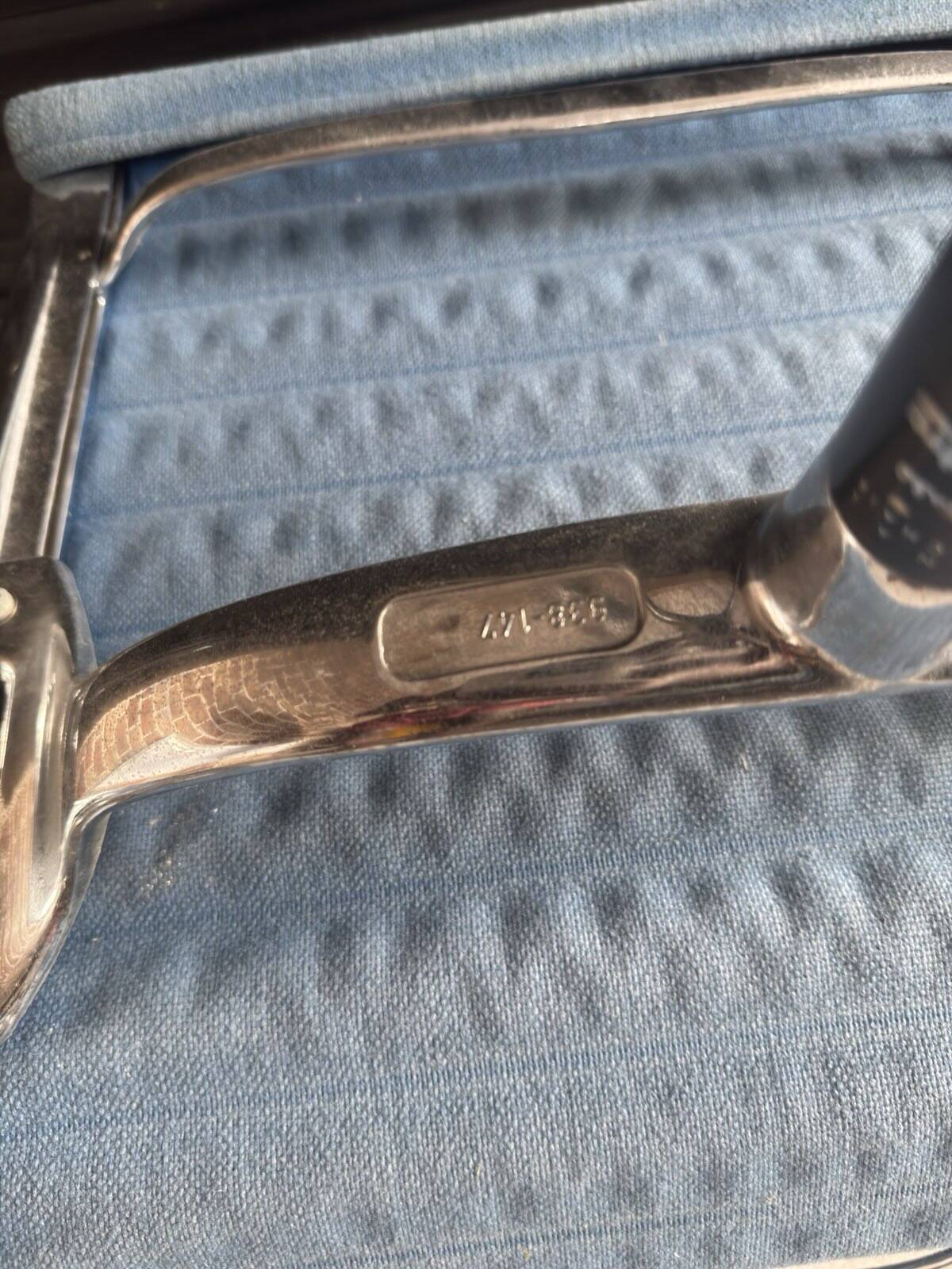 Charles Eames Office Chair VITRA Blue Fabric/Aluminium