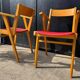 Bridge chairs with compass legs from the 1960s.