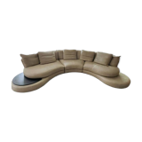Modular leather sofa