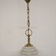 Vintage glass pendant lamp from Clichy