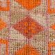 3x11 Coral Orange Bohemian Hallway Runner Rug, Rug For Hallway, 93x325 Cm