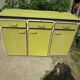 Yellow formica buffet